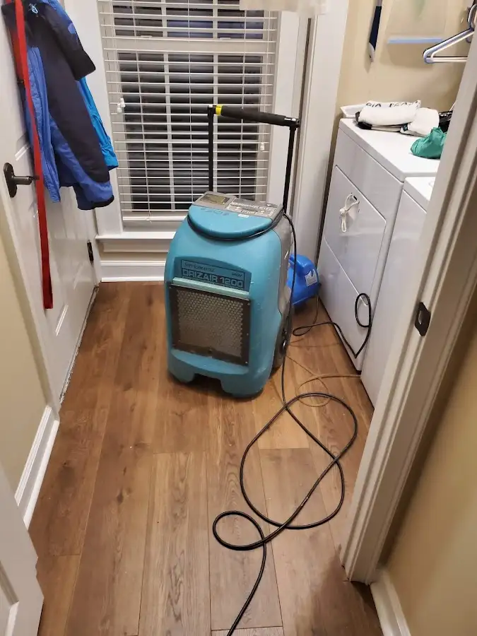 Commercial dehumidifier deployed for Flood Damage Cleanup in Montgomery
