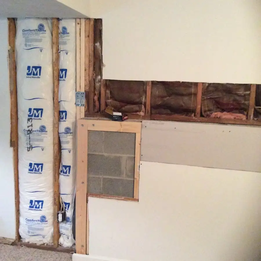 Wall insulation replacement during Contents Cleaning & Restoration in Montgomery